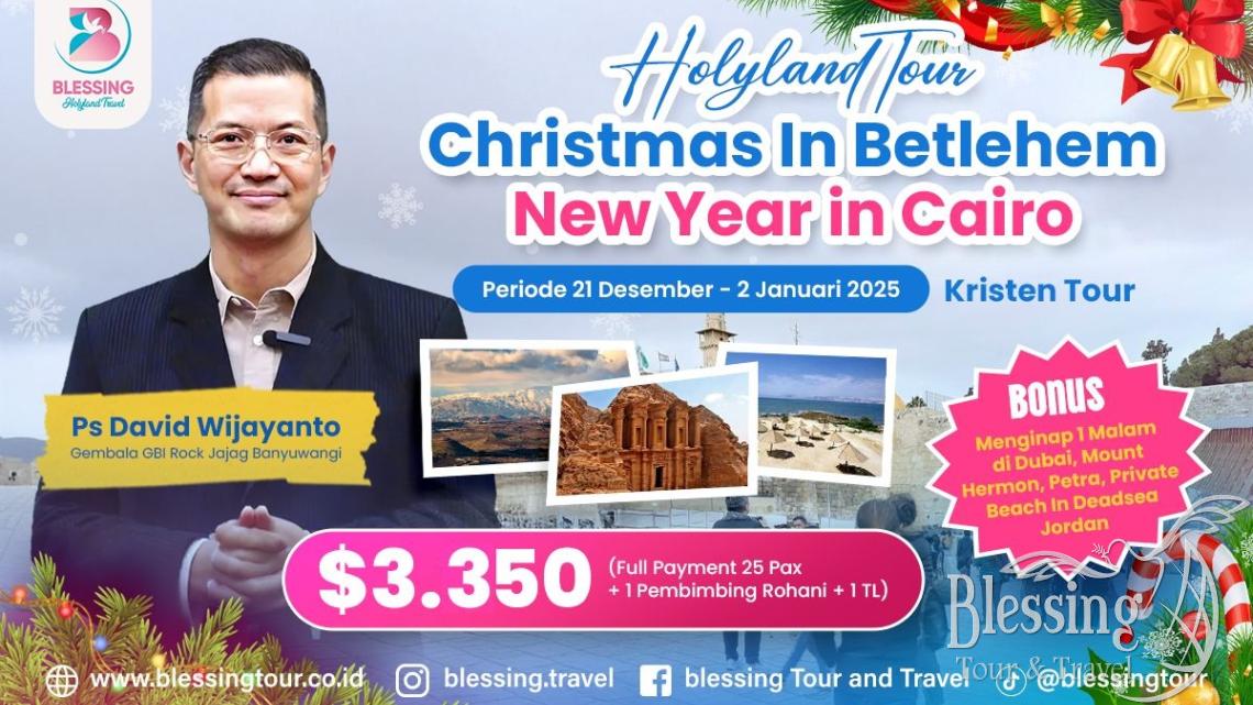 TOUR HOLY CHRISTMAS IN ISRAEL/NEW YEAR IN EGYPT