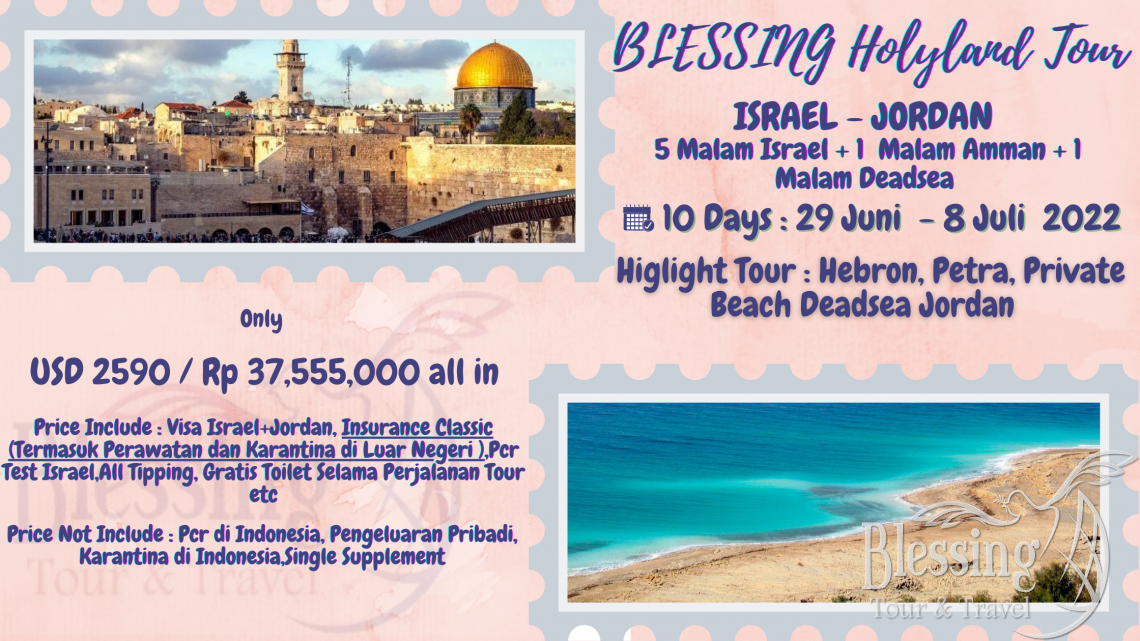 Blessing Holy Israel + Jordan 10 Days