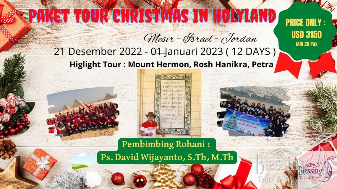 PAKET HOLY CHRISTMAS IN HOLYLAND