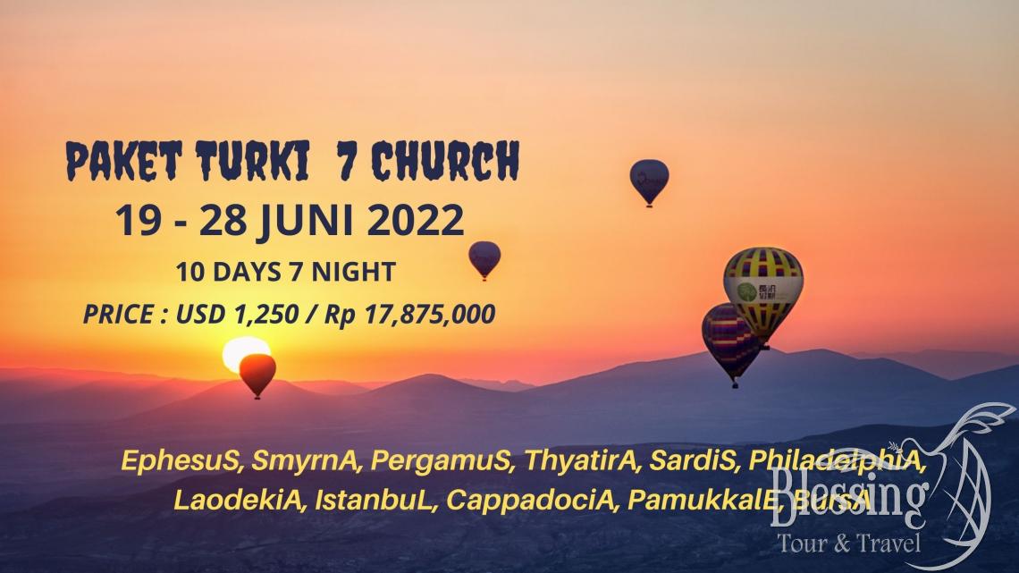 PAKET TURKI 7 GEREJA (NAPAK TILAS RASUL PAULUS)