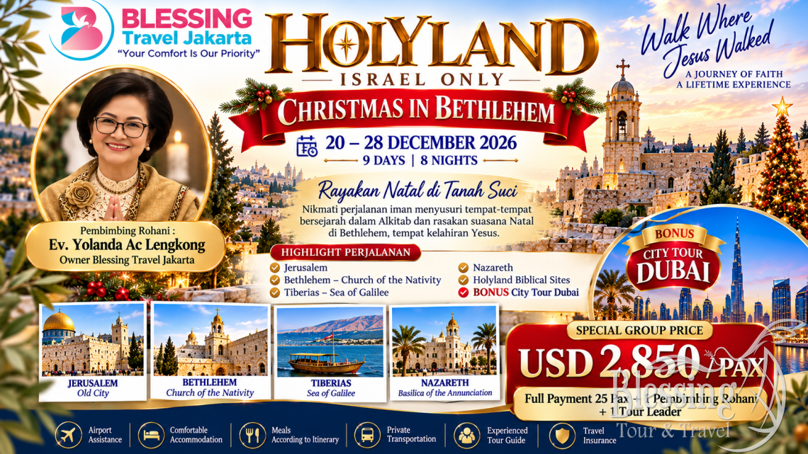 Tour Christmas In Israel 20 December 2024