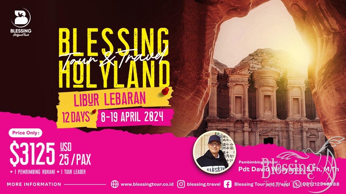 TOUR HOLYLAND KRISTEN LEBARAN 12 DAYS 08 APR'24