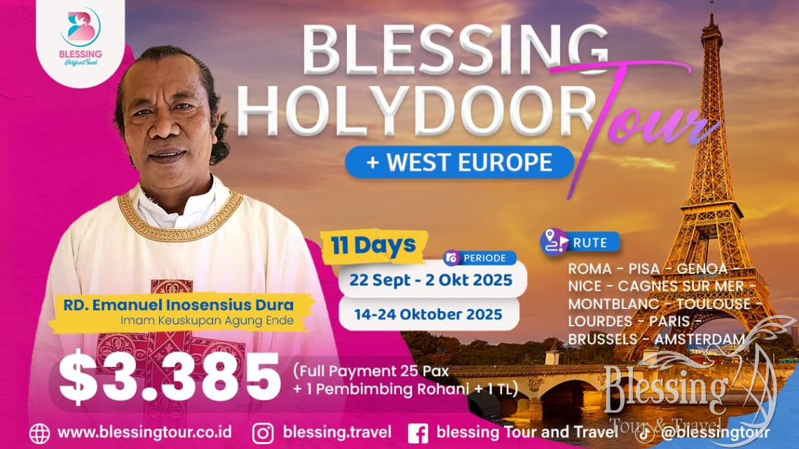 TOUR WEST EUROPE + HOLYDOOR 22 SEPTEMBER 2025
