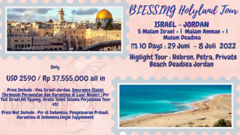 Blessing Holy Israel + Jordan 10 Days