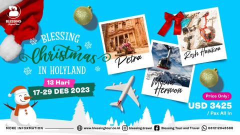 PAKET CHRISTMAS IN HOLYLAND 17 DESEMBER 2023