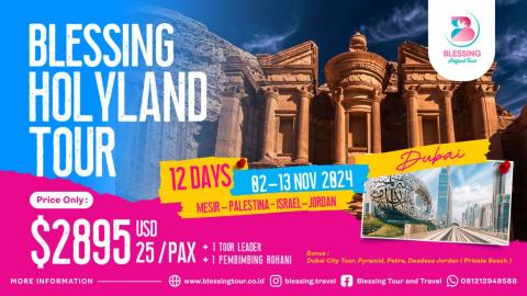 PAKET DUBAI - MESIR - ISRAEL - JORDAN 02 NOV'24