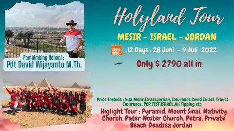 Paket Holyland Mesir - Israel - Jordan 12 Days 