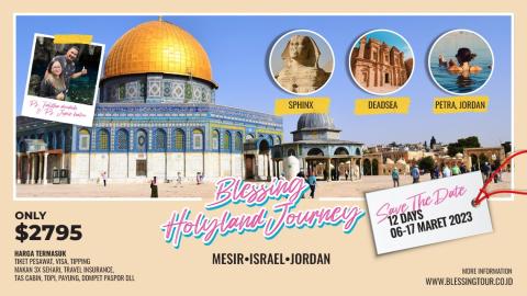 PAKET MESIR-ISRAEL-JORDAN MARET 2023 (12 DAYS)