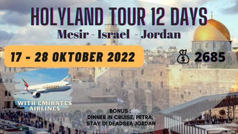 PAKET MESIR - ISRAEL - JORDAN OKTOBER 12 DAY