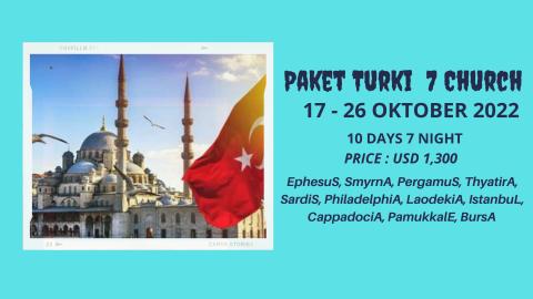 PAKET TURKI 7 GEREJA (NAPAK TILAS RASUL PAULUS)