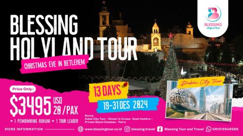 TOUR HOLY CHRISTMAS IN HOLYLAND (ISRAEL) 19 DES