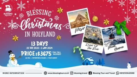 TOUR HOLY CHRISTMAS IN ISRAEL/NEW YEAR IN EGYPT