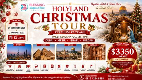 TOUR HOLY CHRISTMAS IN ISRAEL/NEW YEAR IN EGYPT