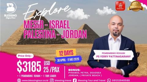 TOUR HOLYLAND ISRAEL TERLENGKAP 