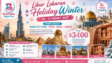 TOUR LIBUR LEBARAN WINTER SEASON 05 MARET 2027