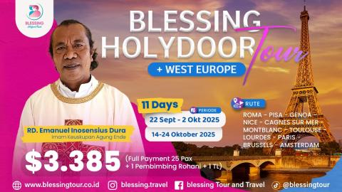 TOUR WEST EUROPE + HOLYDOOR 22 SEPTEMBER 2025